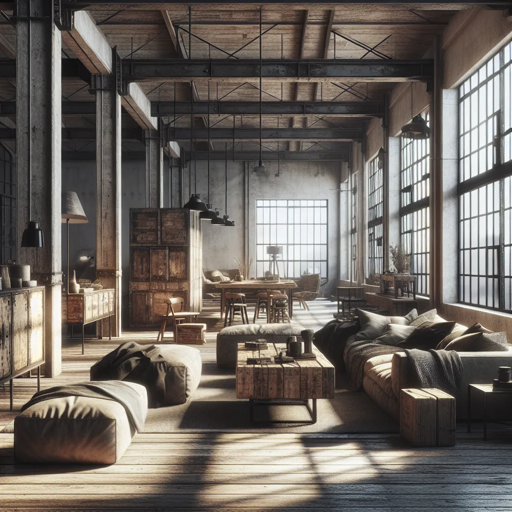 Unikalny styl loft: meble inspirowane przemysłowym charakterem